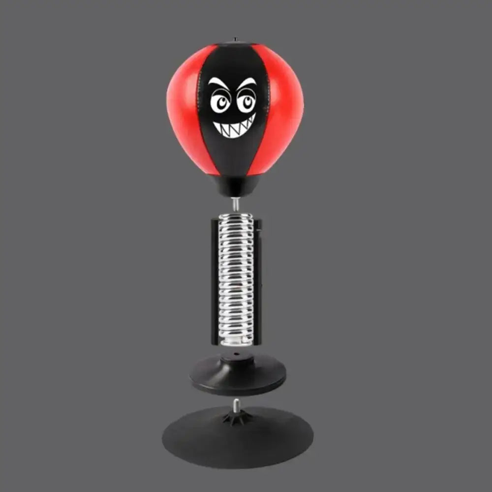 Decompress With Suction Cup Desktop Punching Bag Inflatable Desk Mountable Boxing Training Bag Wall Mountable Physical Exercise