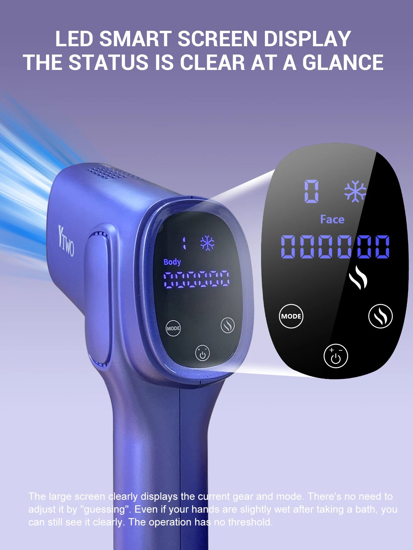 Laser Hair Removal Device Fast Flash Ice Cooling Painless Permanent Laser Hair Removal Device Laser Epilator for Home Use
