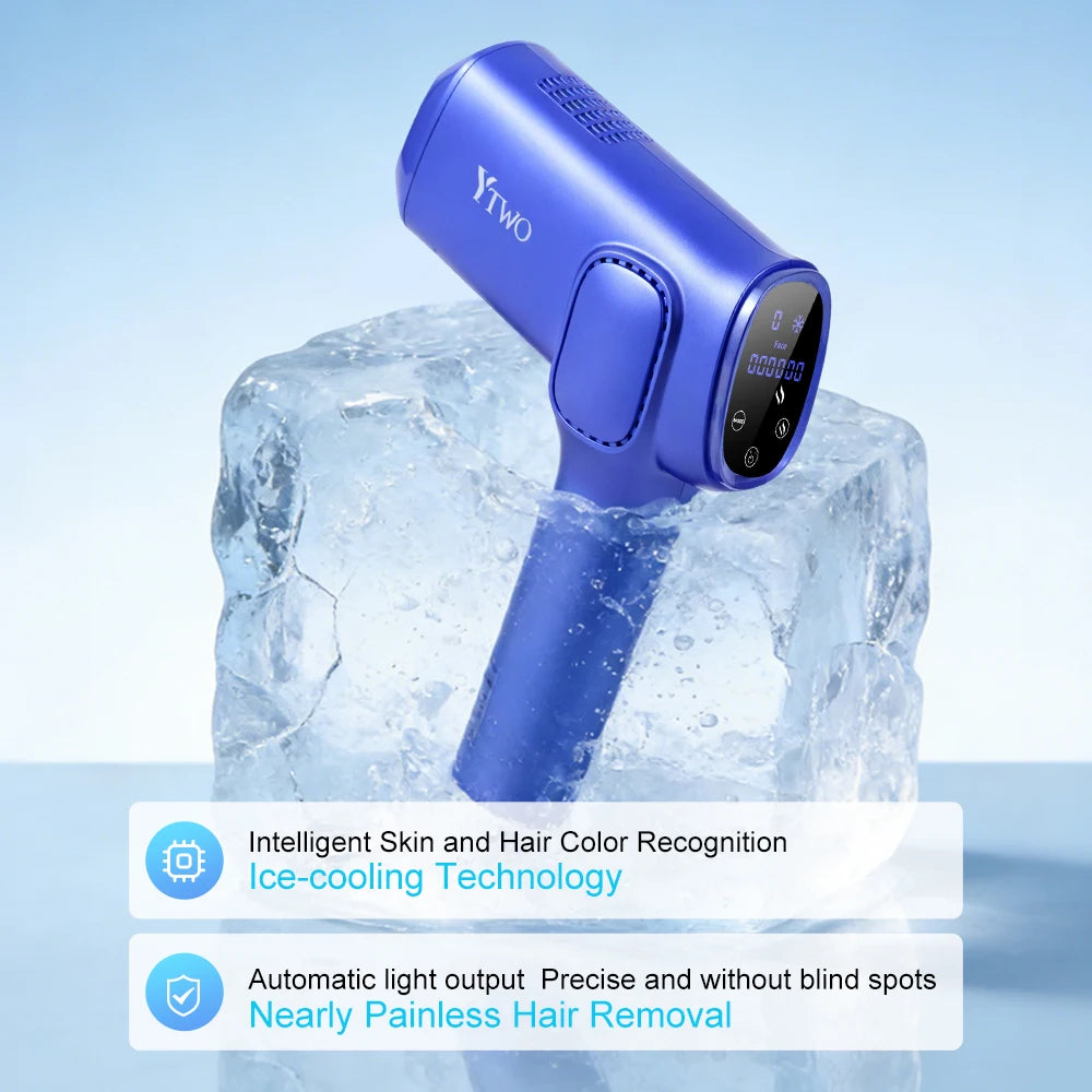 Laser Hair Removal Device Fast Flash Ice Cooling Painless Permanent Laser Hair Removal Device Laser Epilator for Home Use