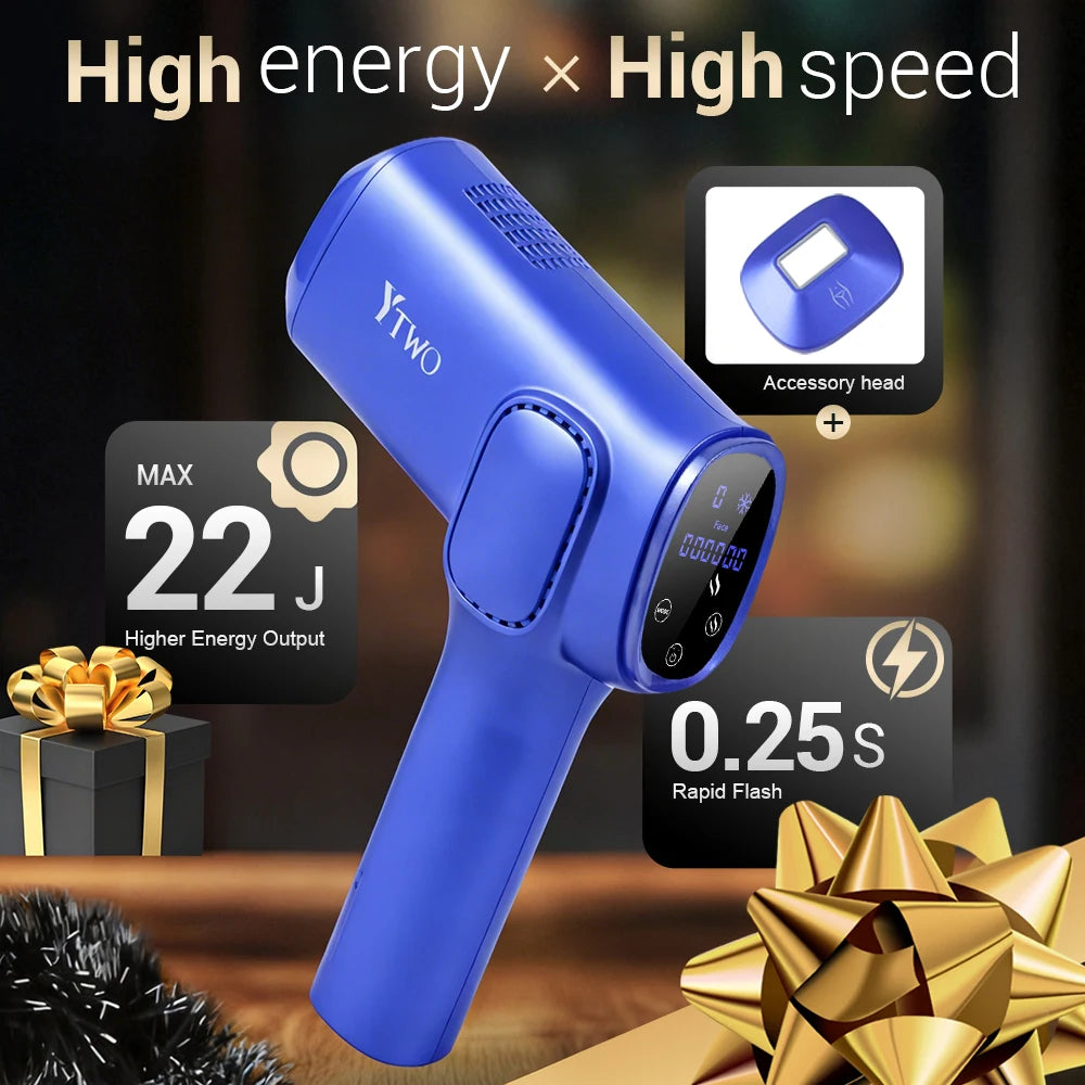 Laser Hair Removal Device Fast Flash Ice Cooling Painless Permanent Laser Hair Removal Device Laser Epilator for Home Use
