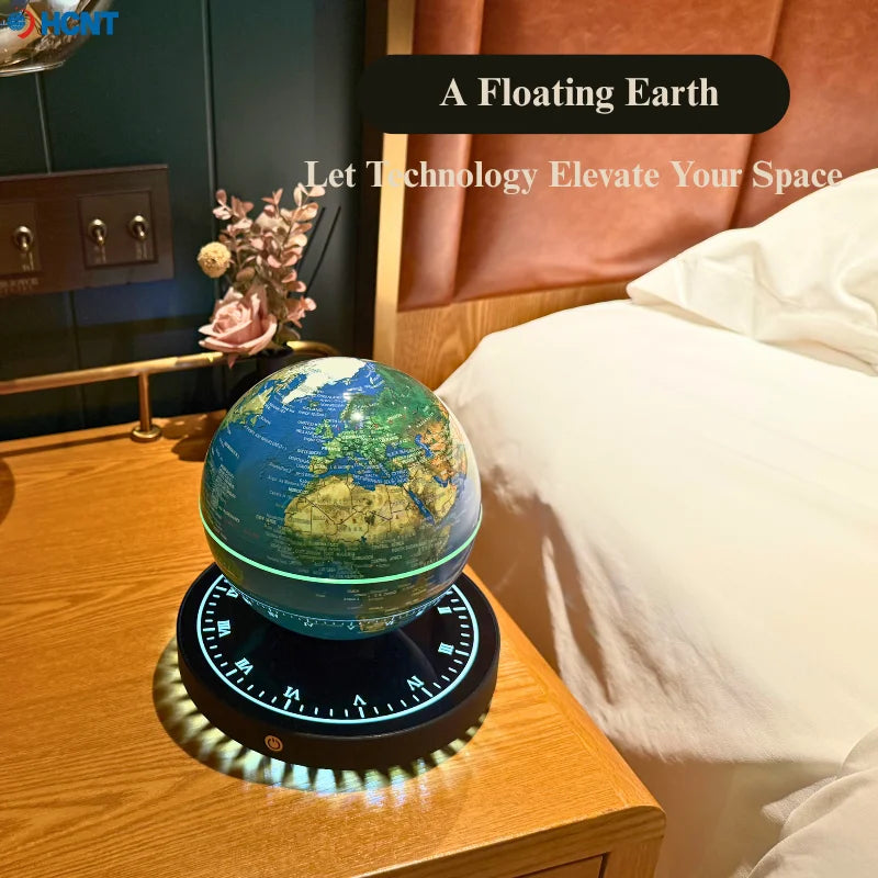 Floating Globe Magnetic Levitating Globe with LED Light Globe World Map for Home Office Decor Cool Tech Gift for Kids Teacher