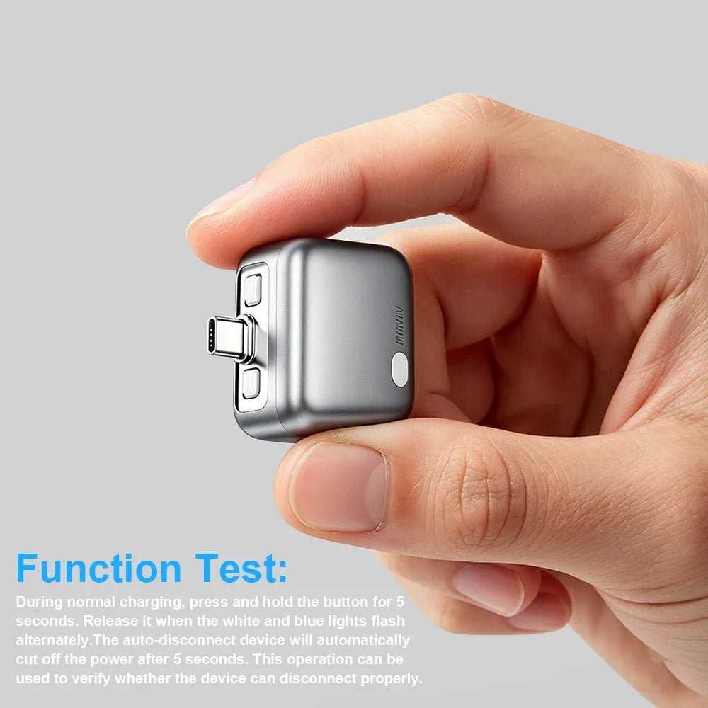1Pcs Full Charge Auto Separation Charging Head, Type-C Smart Auto Cut Adapter, Universal Safety Charger for Daily Unattended Use