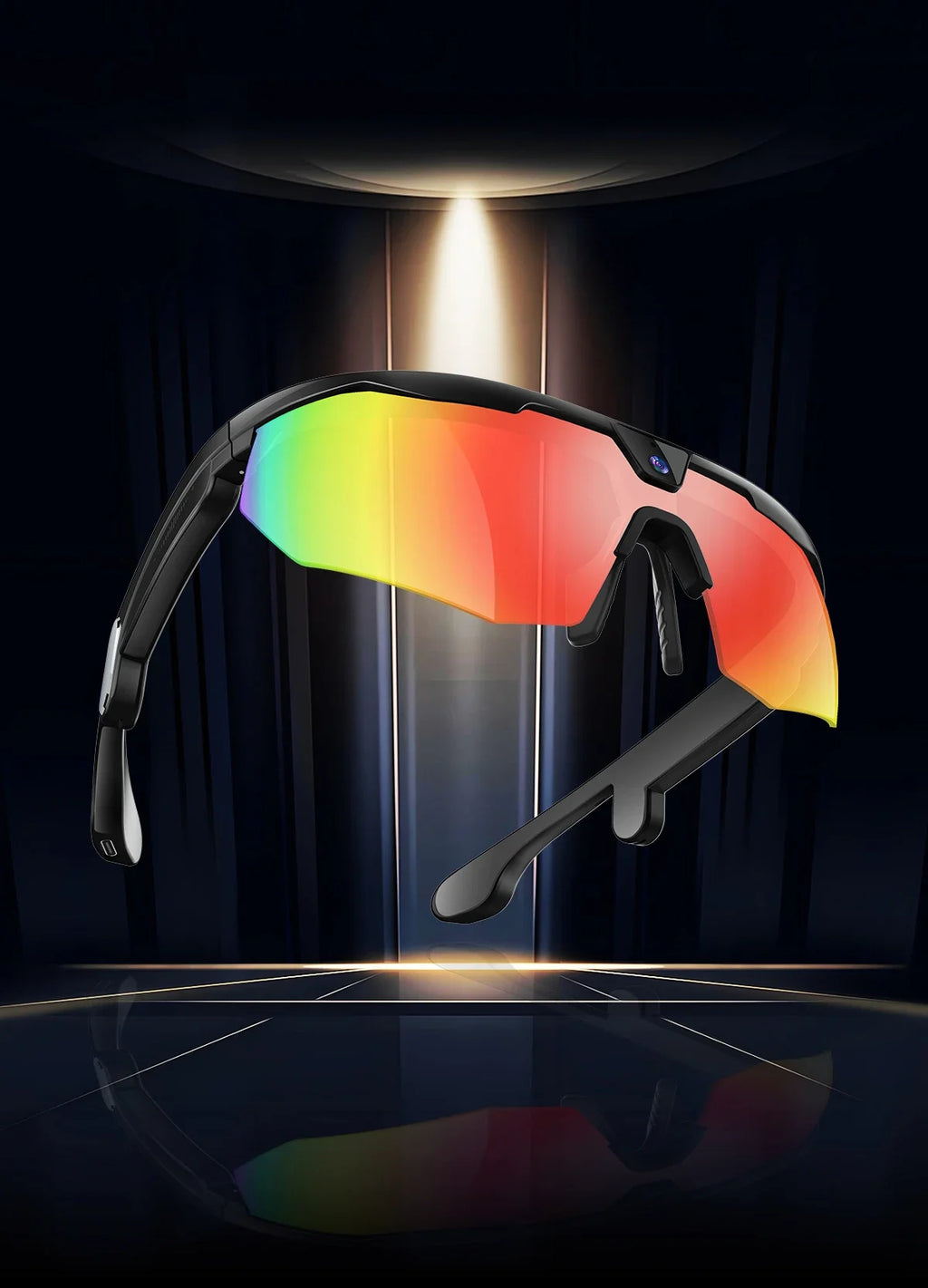 2026 AI Smart Glasses 800W Camera Anti-shake Cycling Video&Photo Al Voice Wake-Up IP66 Dust Water Sweat Resistant Smart Glasses