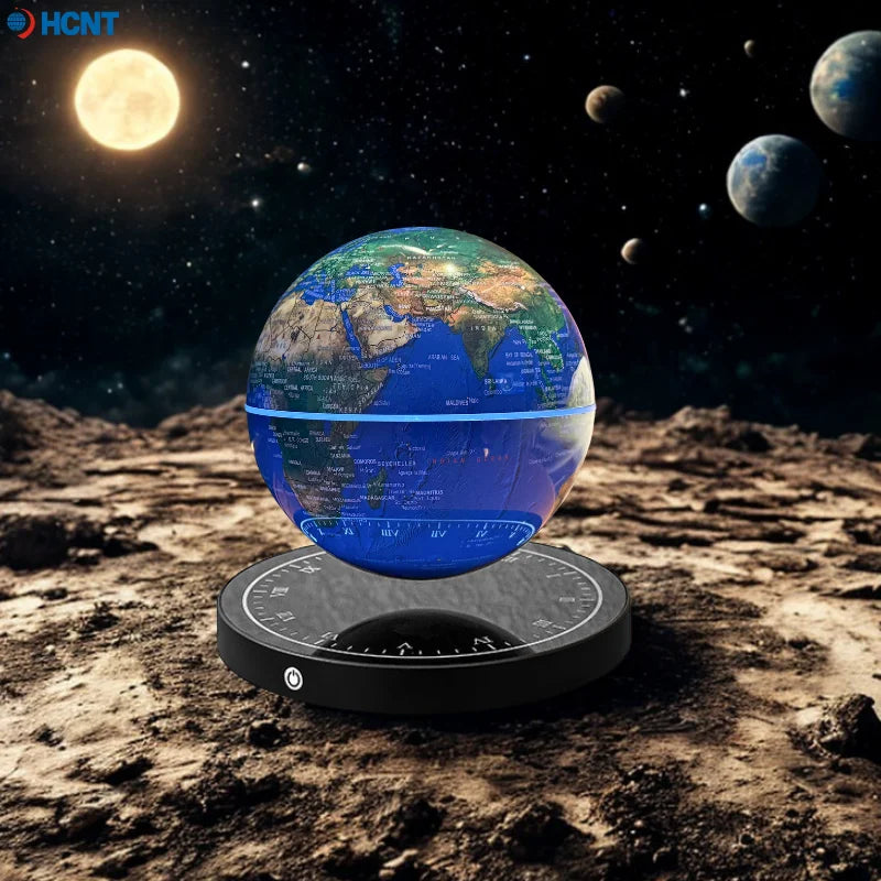 Floating Globe Magnetic Levitating Globe with LED Light Globe World Map for Home Office Decor Cool Tech Gift for Kids Teacher