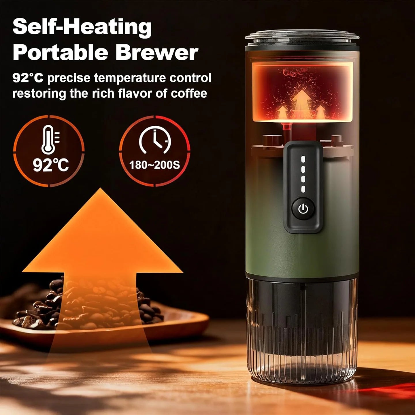 portable espresso machine, 3-in -1 coffee machine set, with carrying bag and coffee holder, coffee machine suitable for grinding