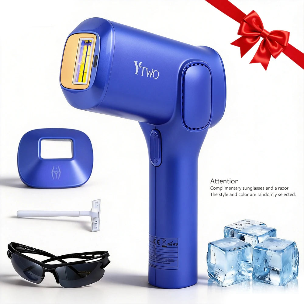 Laser Hair Removal Device Fast Flash Ice Cooling Painless Permanent Laser Hair Removal Device Laser Epilator for Home Use