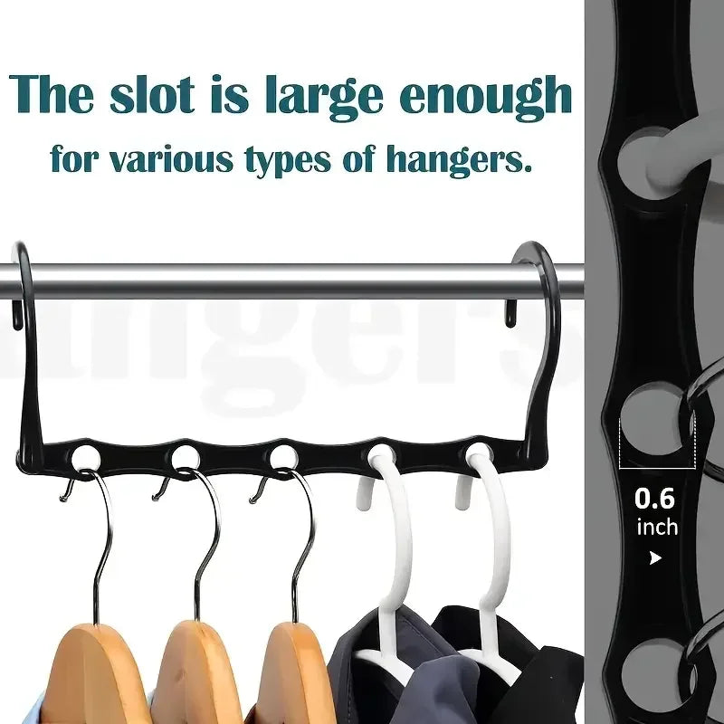 Sturdy Hanger Organizer Plastic Space Saving Hanger Smart Magic Clothes Hanger for Dorm Closet Storage Bedroom Essentials