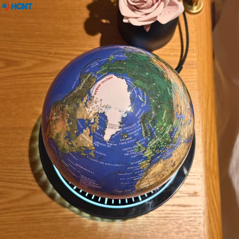 Floating Globe Magnetic Levitating Globe with LED Light Globe World Map for Home Office Decor Cool Tech Gift for Kids Teacher