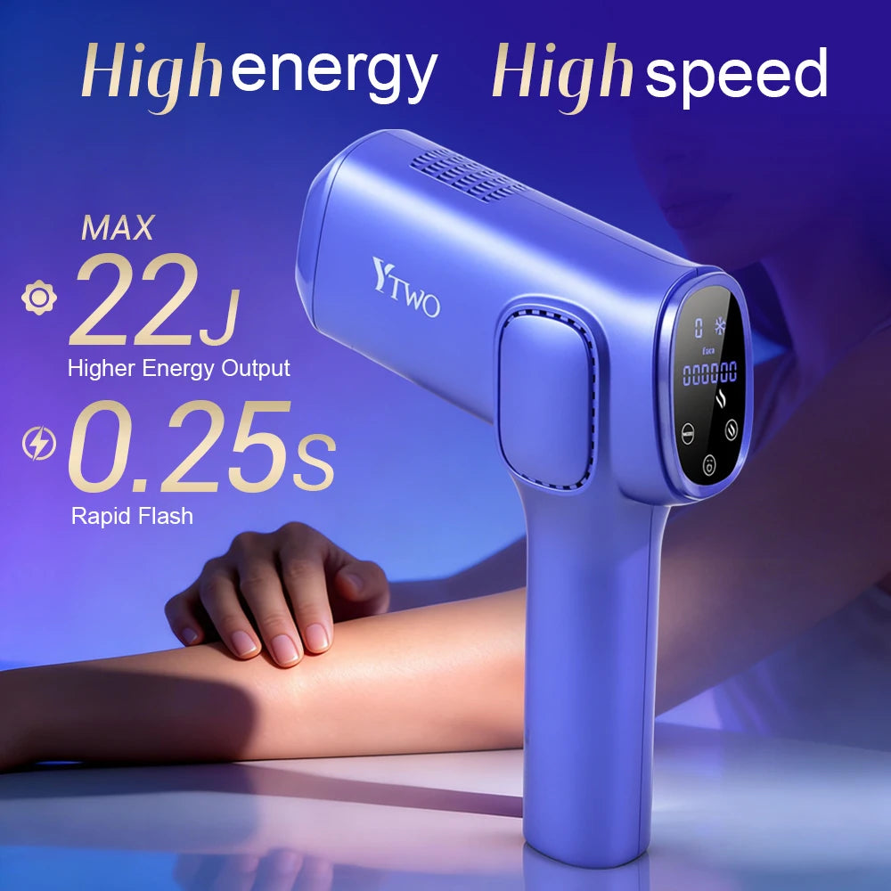 Laser Hair Removal Device Fast Flash Ice Cooling Painless Permanent Laser Hair Removal Device Laser Epilator for Home Use