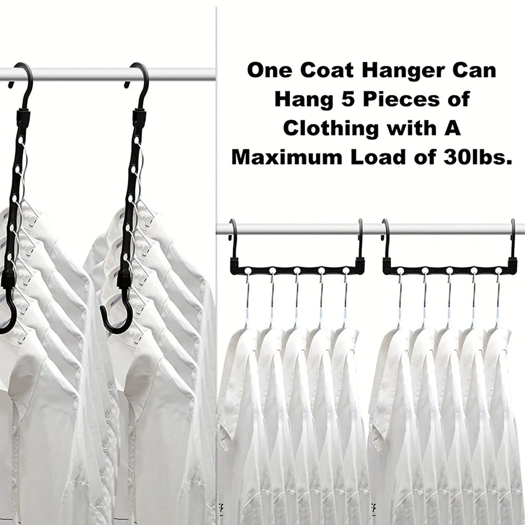 Sturdy Hanger Organizer Plastic Space Saving Hanger Smart Magic Clothes Hanger for Dorm Closet Storage Bedroom Essentials