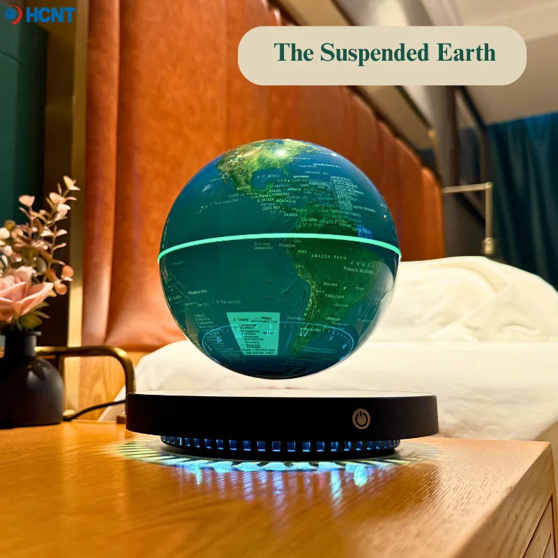 Floating Globe Magnetic Levitating Globe with LED Light Globe World Map for Home Office Decor Cool Tech Gift for Kids Teacher