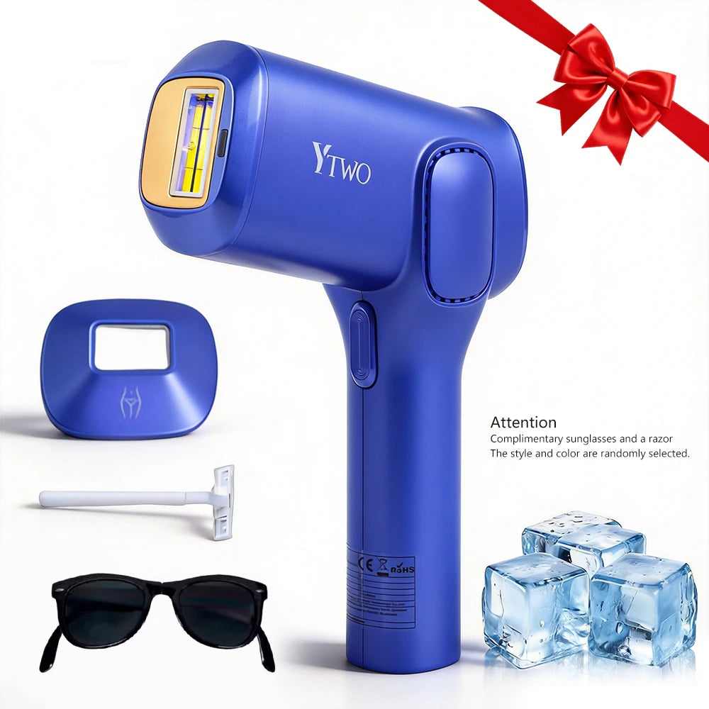 Laser Hair Removal Device Fast Flash Ice Cooling Painless Permanent Laser Hair Removal Device Laser Epilator for Home Use