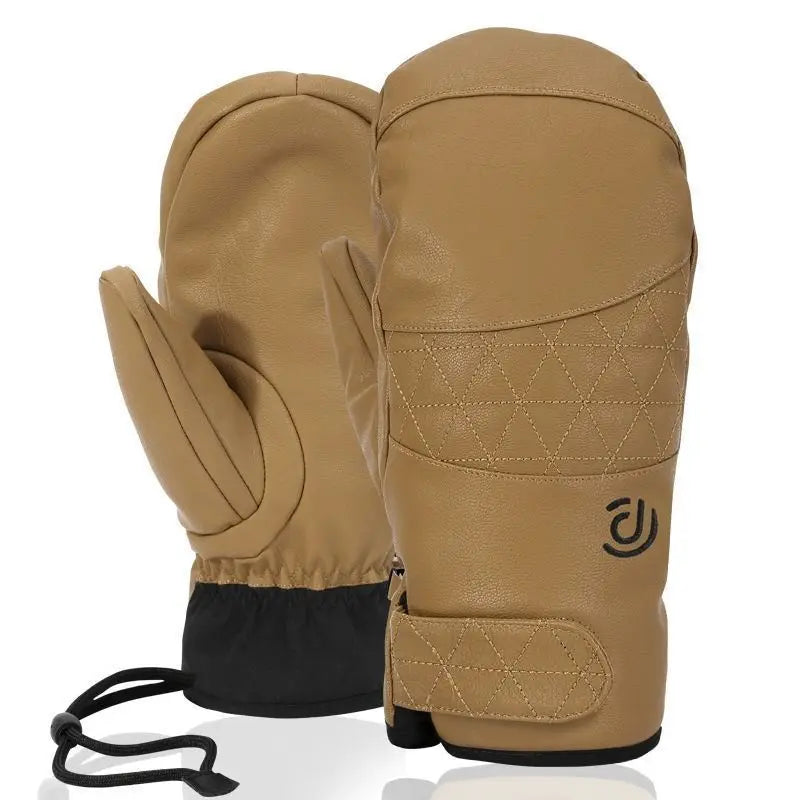 Winter Gloves: Warm, Touchscreen-Compatible, Ski-Ready, Waterproof, Windproof, Five-Finger Lined, Cold-Resistant, Fleece-Padded,