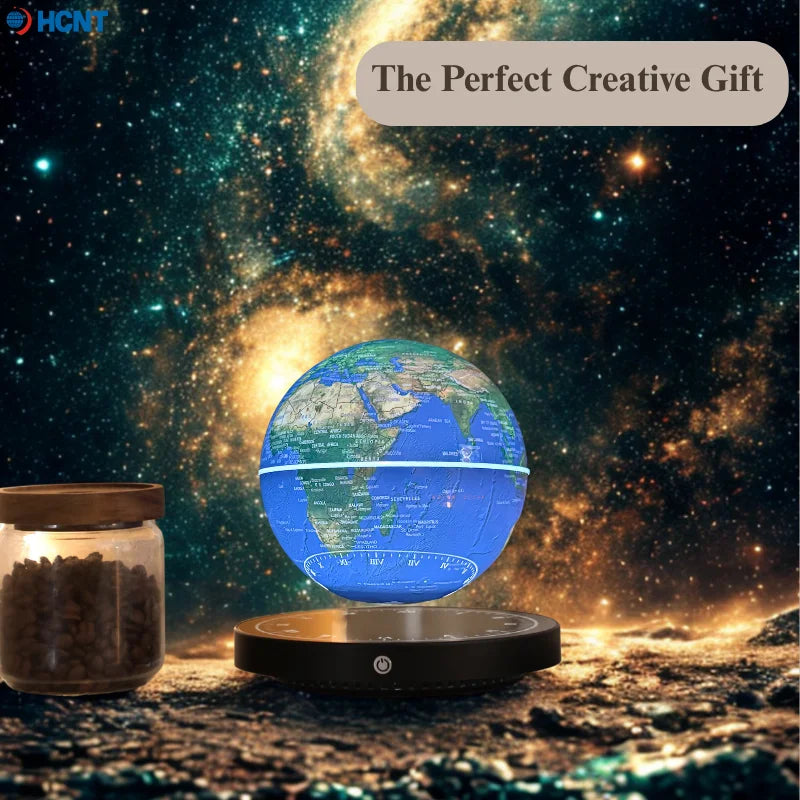 Floating Globe Magnetic Levitating Globe with LED Light Globe World Map for Home Office Decor Cool Tech Gift for Kids Teacher
