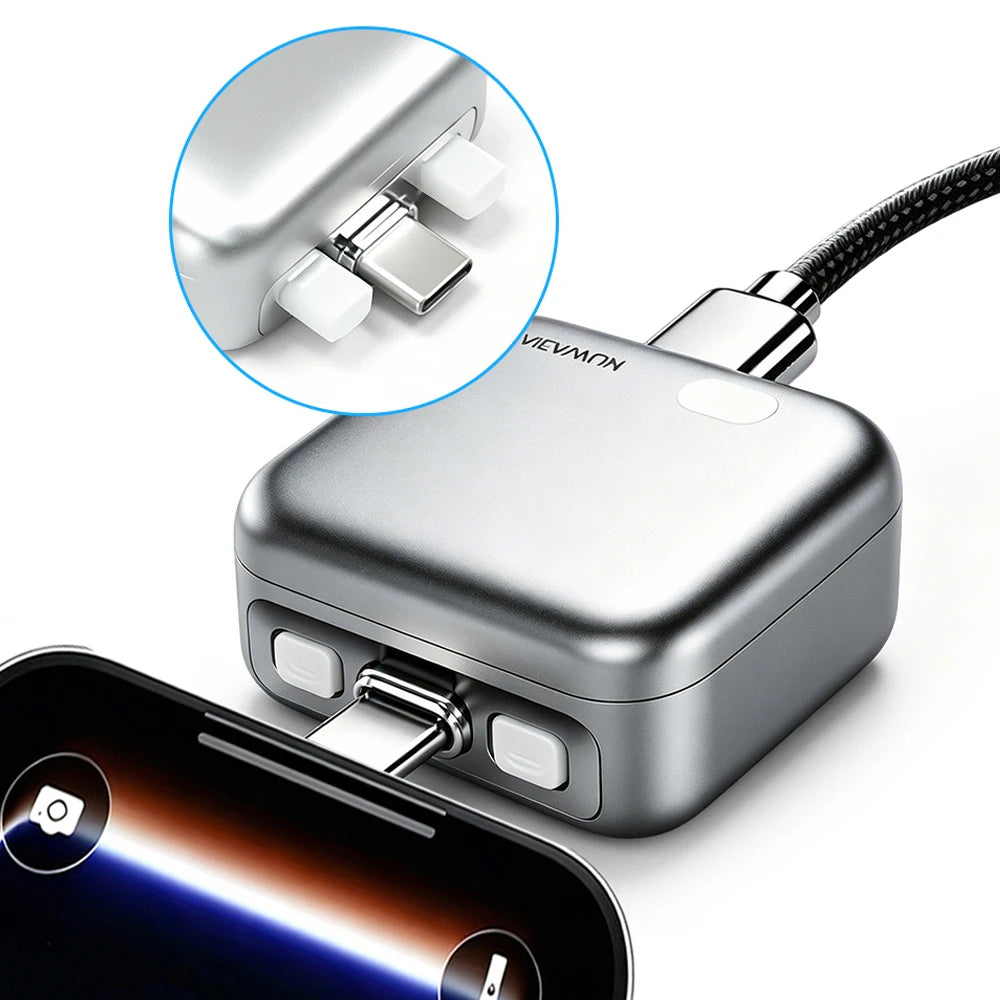 1Pcs Full Charge Auto Separation Charging Head, Type-C Smart Auto Cut Adapter, Universal Safety Charger for Daily Unattended Use