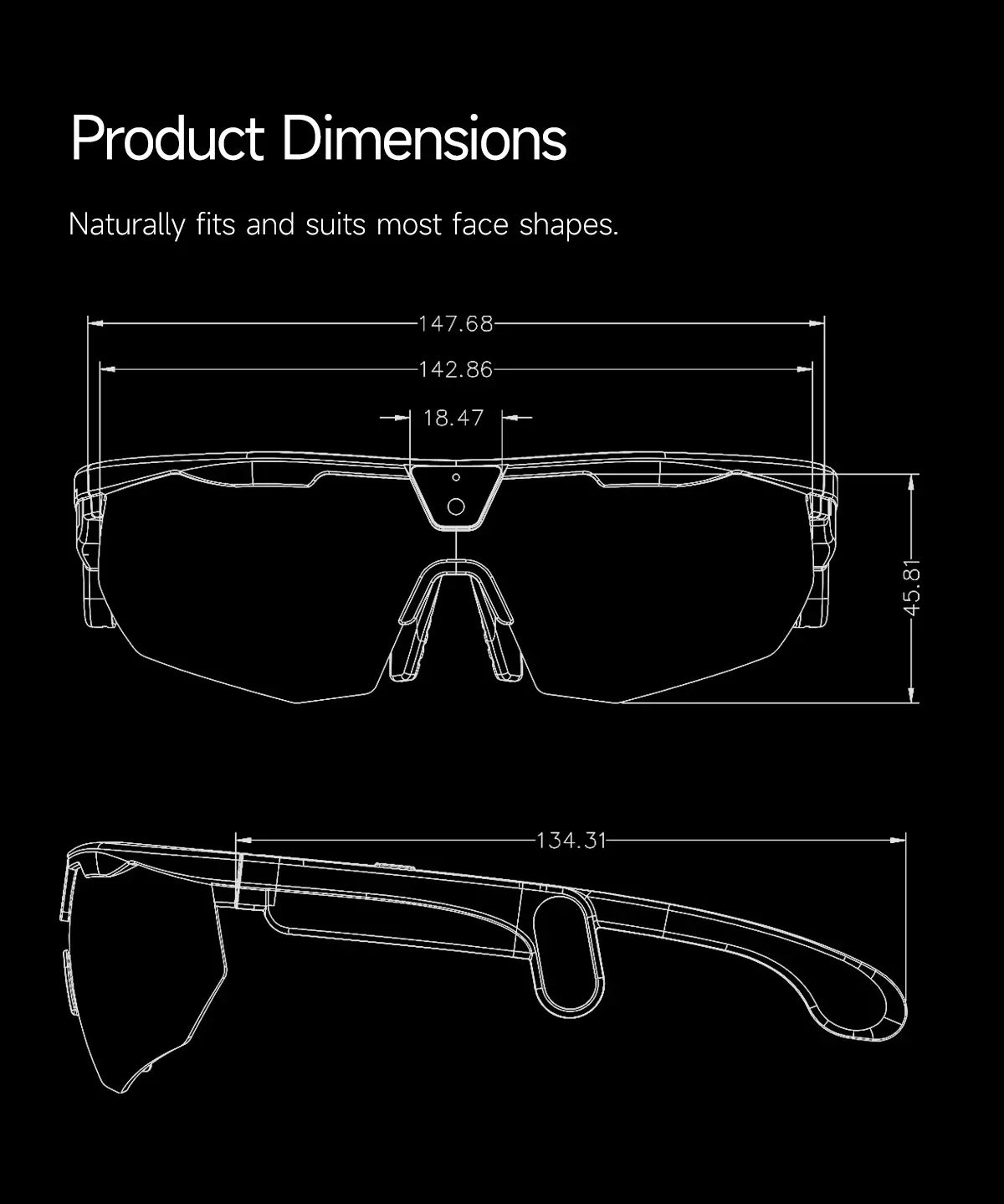 2026 AI Smart Glasses 800W Camera Anti-shake Cycling Video&Photo Al Voice Wake-Up IP66 Dust Water Sweat Resistant Smart Glasses