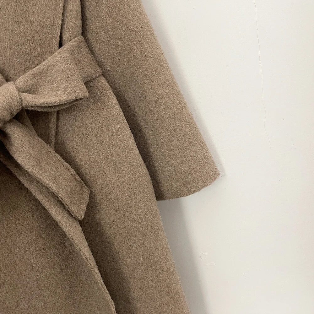 Winter Coat Female Fur Coat Warm Real Women's Long Coats Women's Padded Boots Wool & Blends Coats Demi-season Jacket for Women
