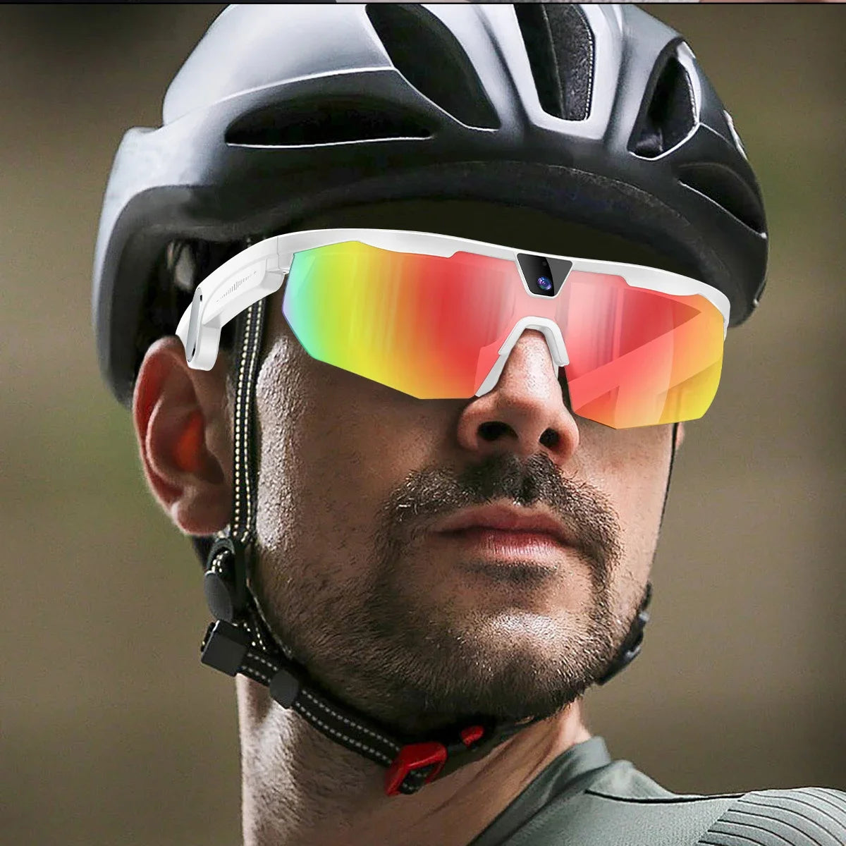 2026 AI Smart Glasses 800W Camera Anti-shake Cycling Video&Photo Al Voice Wake-Up IP66 Dust Water Sweat Resistant Smart Glasses