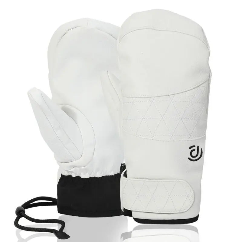 Winter Gloves: Warm, Touchscreen-Compatible, Ski-Ready, Waterproof, Windproof, Five-Finger Lined, Cold-Resistant, Fleece-Padded,