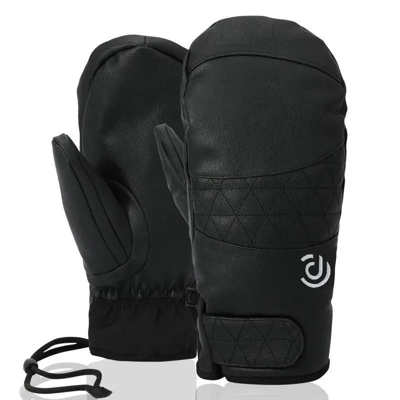 Winter Gloves: Warm, Touchscreen-Compatible, Ski-Ready, Waterproof, Windproof, Five-Finger Lined, Cold-Resistant, Fleece-Padded,